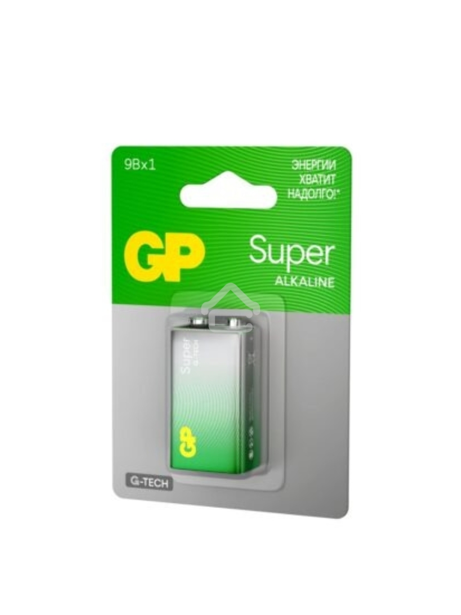 Алкалиновая батарейка GP Super Alkaline G-Tech 9V Крона - 1 шт. на блистере (1 шт.)