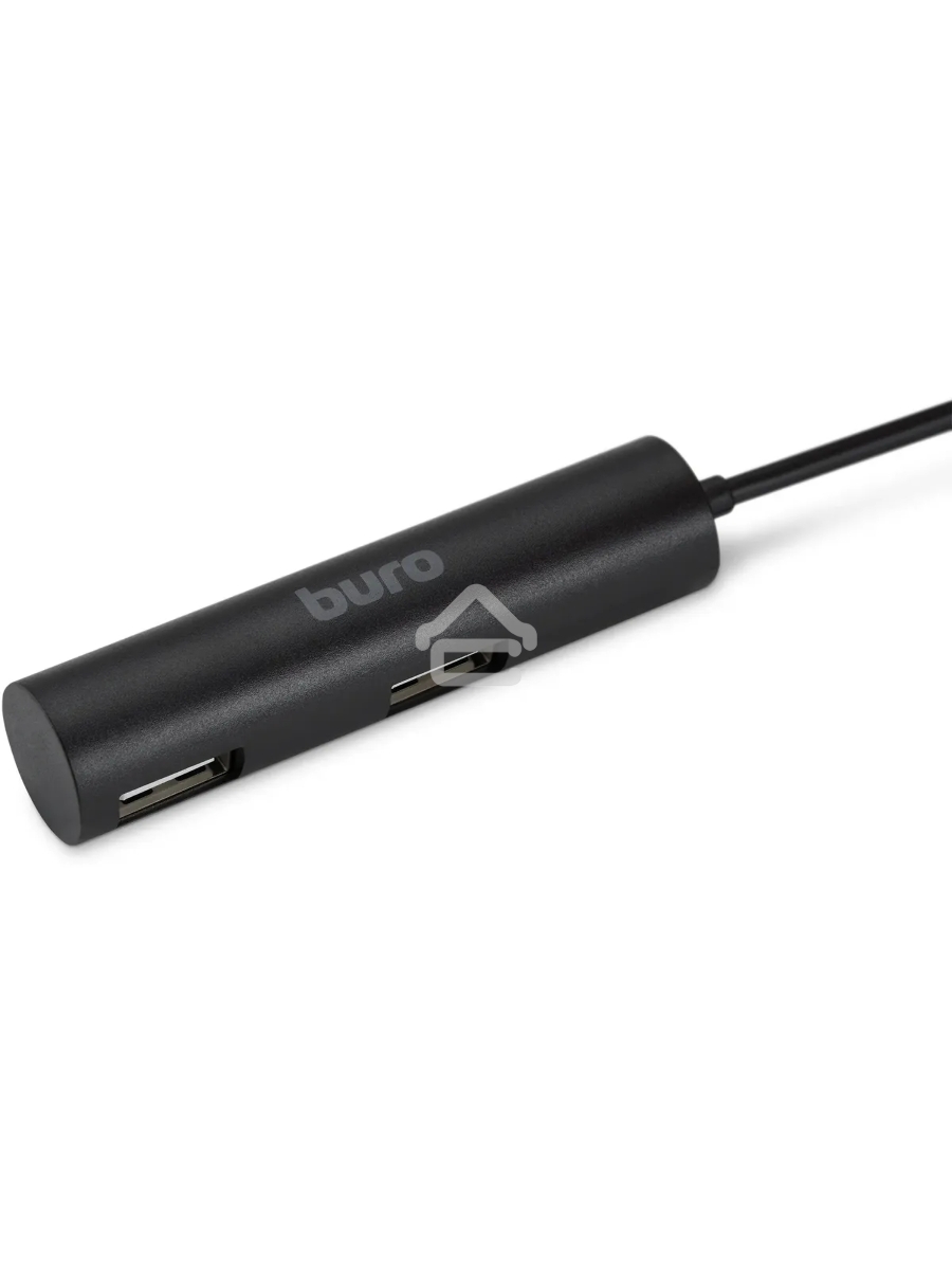 Разветвитель USB 2.0 Buro BU-HUB4-0.5R-U2.0 4порт. черный