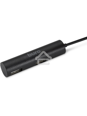 Разветвитель USB 2.0 Buro BU-HUB4-0.5R-U2.0 4порт. черный
