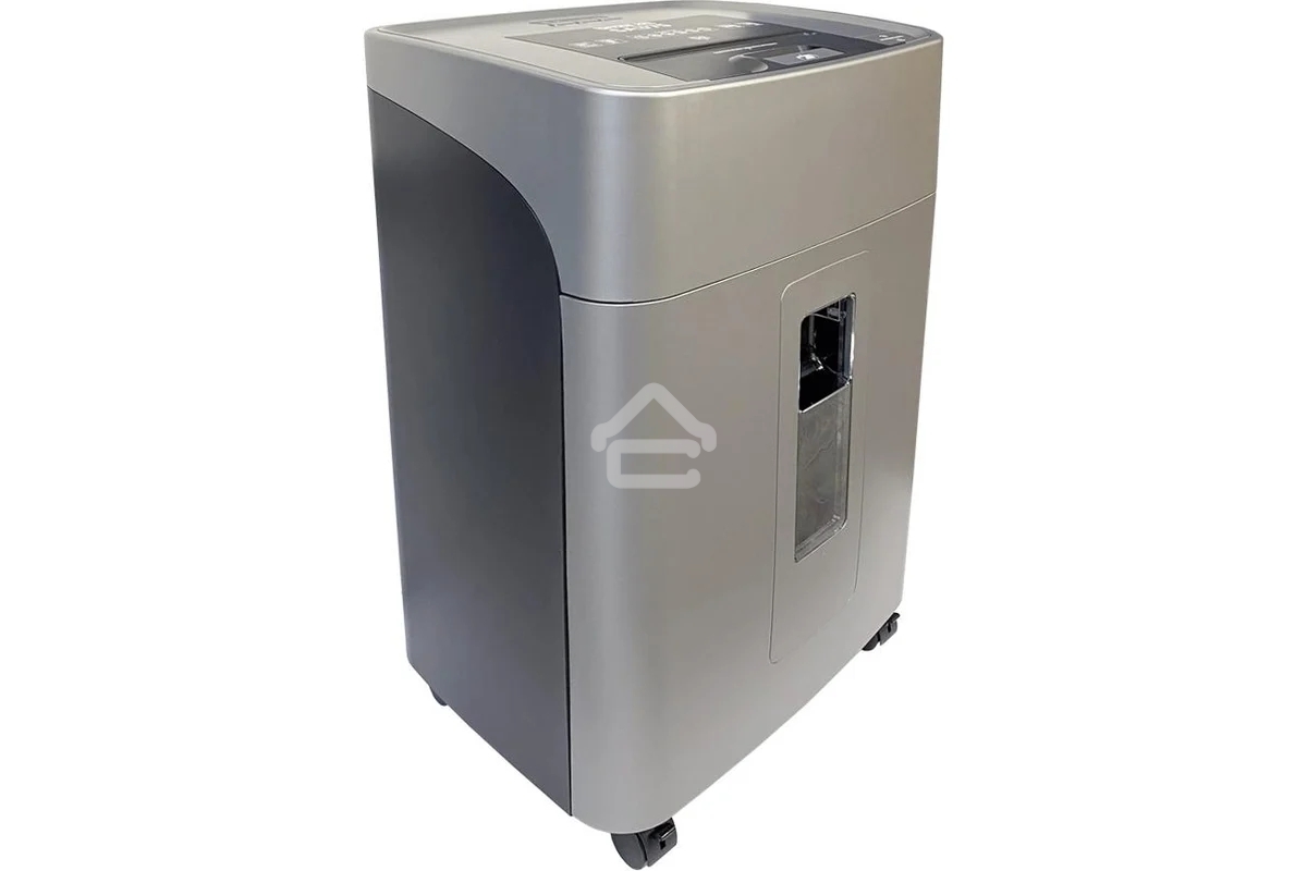 Шредер Office Kit SA375 серый/черный с автоподачей (секр.P-4) фрагменты 375лист. 42лтр. скрепки скобы пл.карты CD