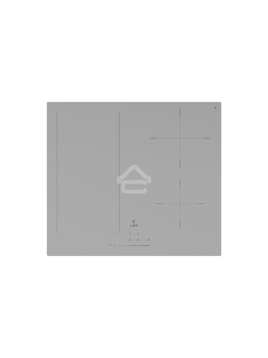 Индукционная варочная поверхность LEX EVI 641A GR, серый