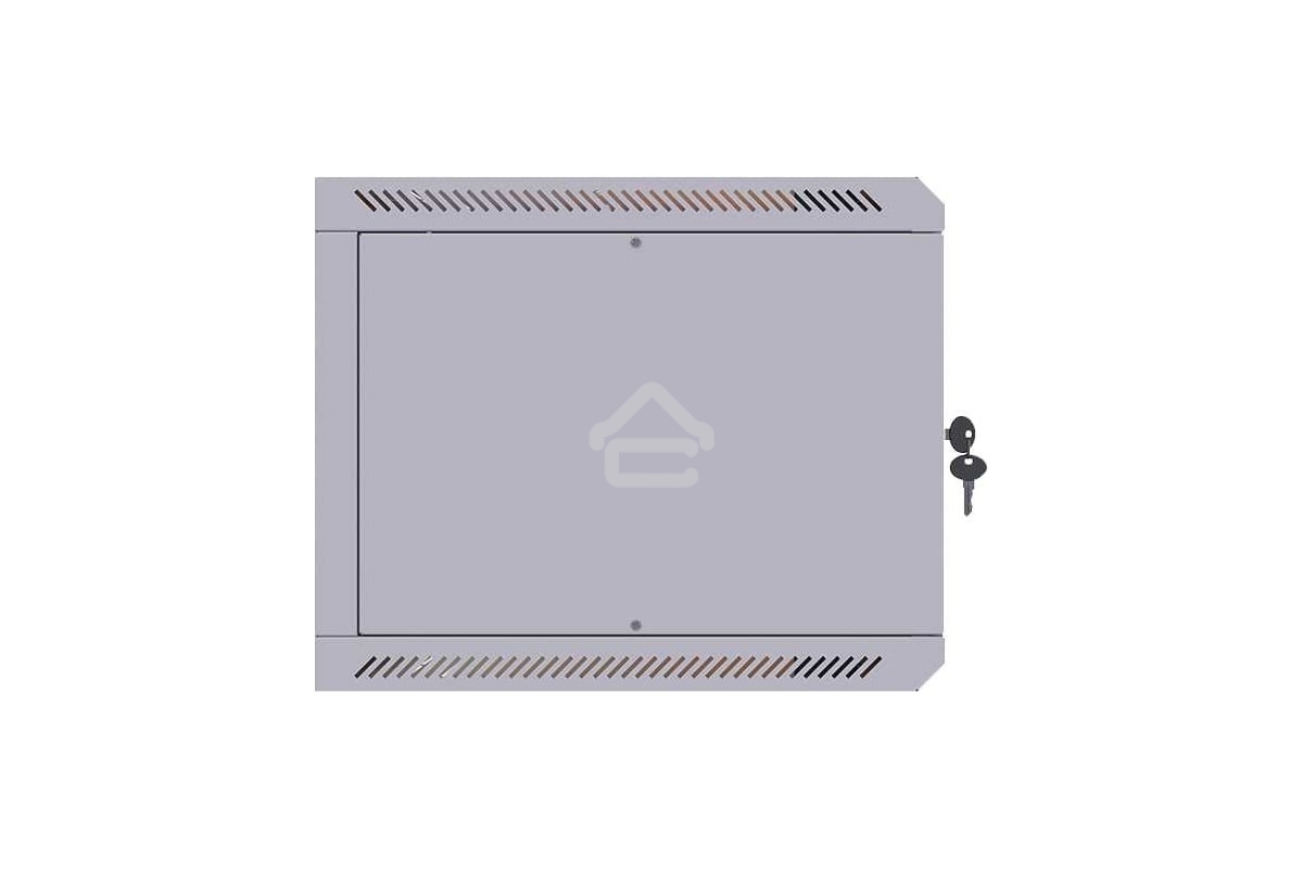 Шкаф коммутационный Suprlan (05-1206) настенный 12U 600x600мм пер.дв.стекл направл.под закл.гайки 70кг RAL 7035 535мм 26.22кг 620мм