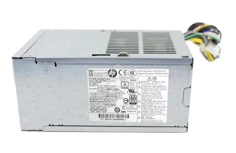 Блок питания 702456-001 240W 12VDC 90% efficient - Includes power on/off switch HP EliteDesk 800 G1