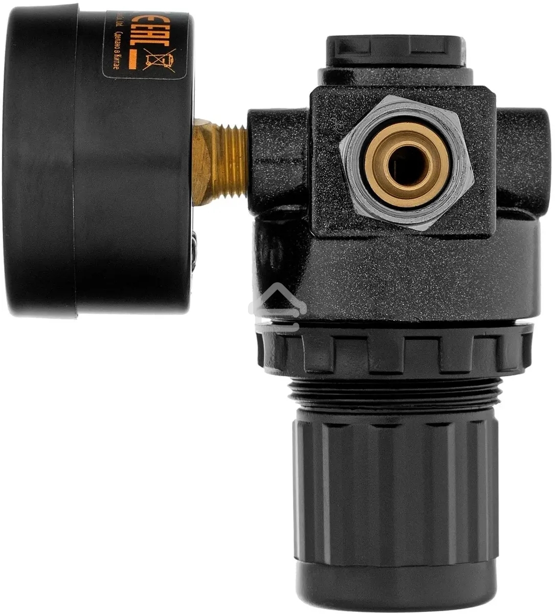 Регулятор давления с манометром Denzel R1500, 12 бар, 1/4