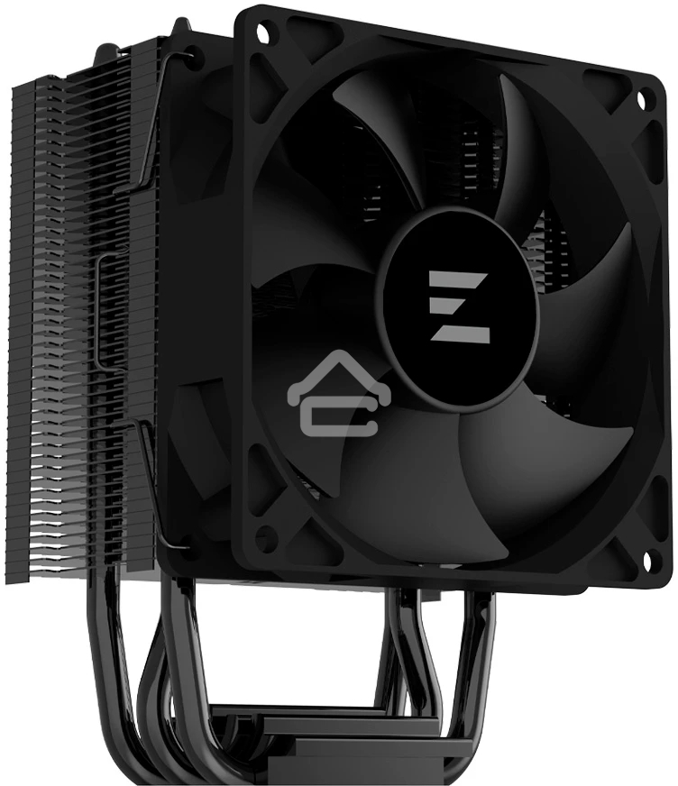 Кулер ZALMAN CNPS4X BLACK V2, 92мм FAN, 3 HEAT PIPES, 4-PIN PWM, 800-2000 RPM, 29DBA, HYDRO BEARING, LGA1851/1700, AM5/AM4, screw type installation