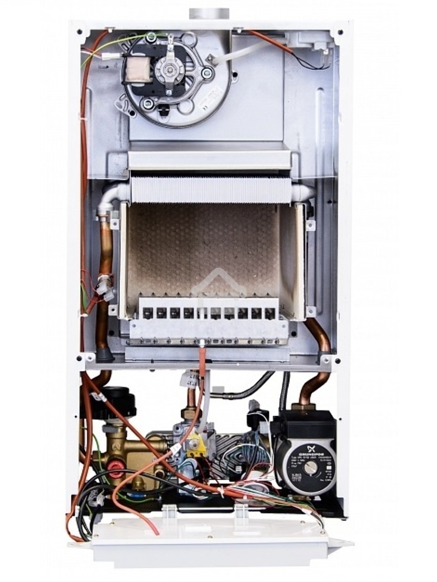 Котёл газовый настенный Baxi ECO NOVA 24F, мощность, кВт-9,6-24, двухконтурный, камера сгорания-закрытая, цвет-белый
