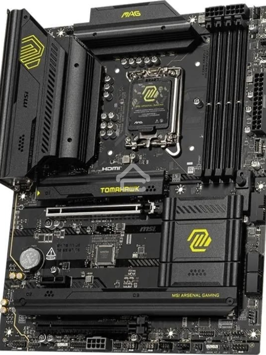 Материнская плата MSI MAG B860 TOMAHAWK WIFI, LGA 1851, Intel B860, 4xDDR5, 4xSATA, 3xM.2, 1xPCIe 4.0 x4, 1xPCIe 5.0 x16, 1xDP, 1xHDMI, 1xUSB-C, 1x 5Gb LAN, 4xUSB-A 2.0, 4xUSB-A 3.2 Gen 2, 7.1, 2x3.5 мм, TOSLINK, ATX