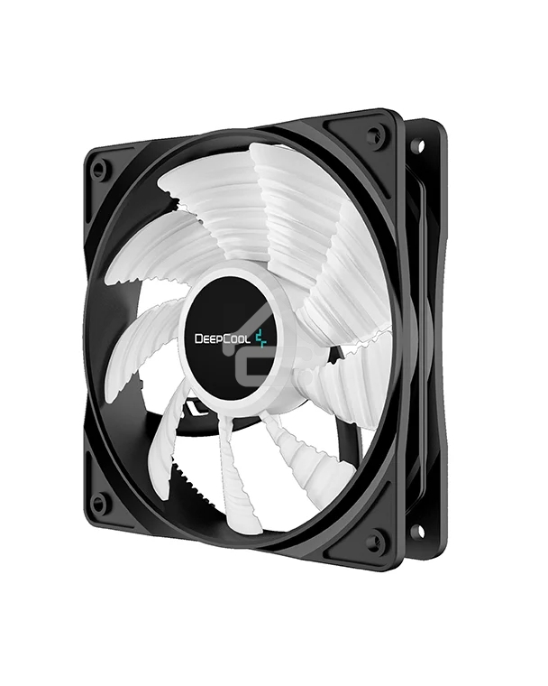 Вентилятор для корпуса DEEPCOOL RF120W DP-FLED-RF120-WH черный 120мм 1300rpm 22db 4-pin