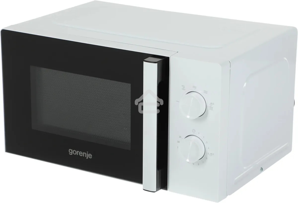 Микроволновая печь Gorenje MO20E1WH белый, 20 л, 800 Вт, переключатели - поворотный механизм