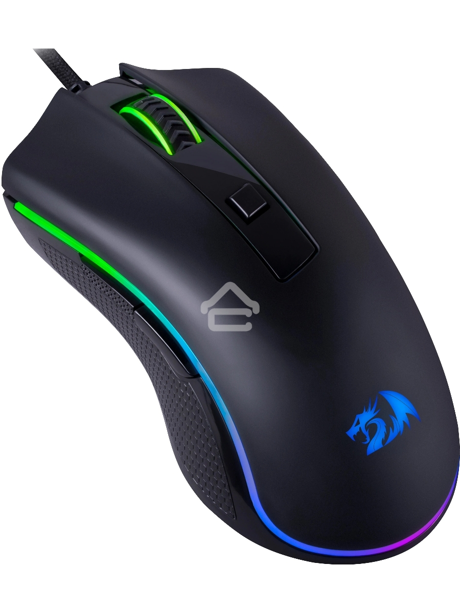 Мышь проводная Redragon Cypher 72075, черный, 12800 dpi, USB, кнопки - 7