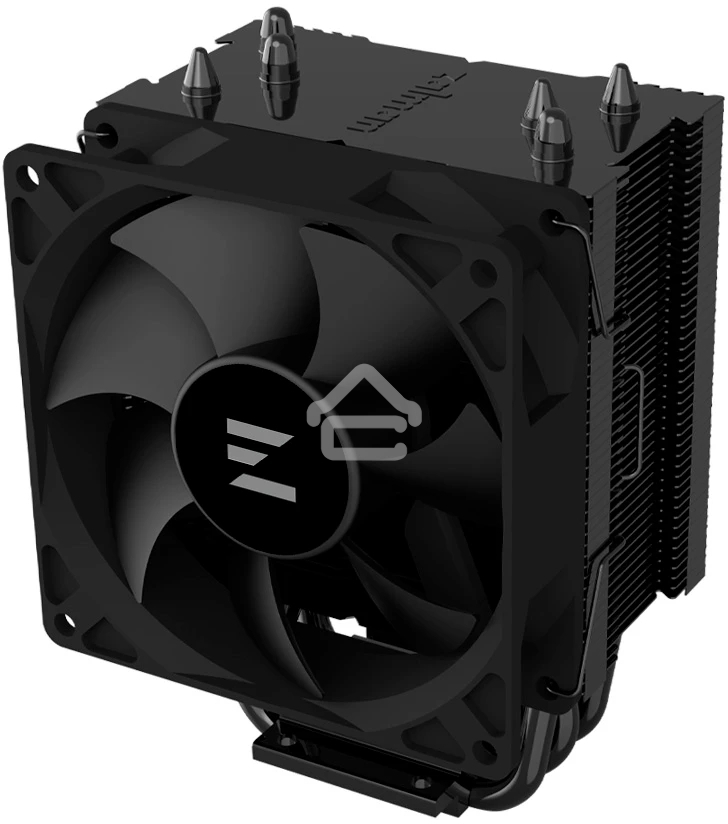Кулер ZALMAN CNPS4X BLACK V2, 92мм FAN, 3 HEAT PIPES, 4-PIN PWM, 800-2000 RPM, 29DBA, HYDRO BEARING, LGA1851/1700, AM5/AM4, screw type installation