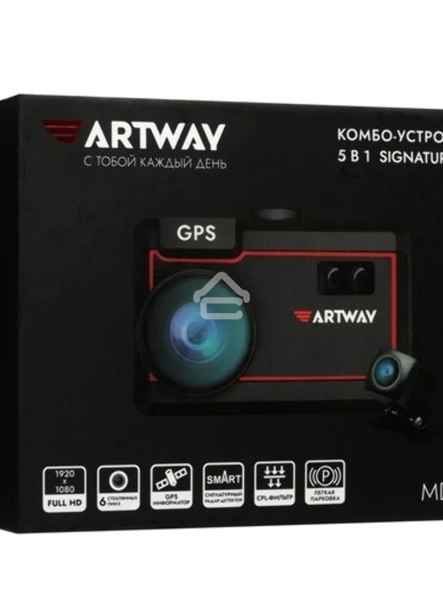 Видеорегистратор с радар-детектором Artway Combo MD-209 GPS черный