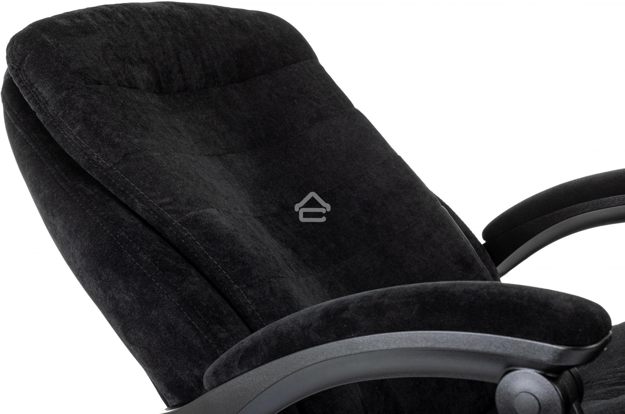 Кресло руководителя Бюрократ T-9950MSG-F Fabric черный Light-20, крестов. пластик, подст. для ног