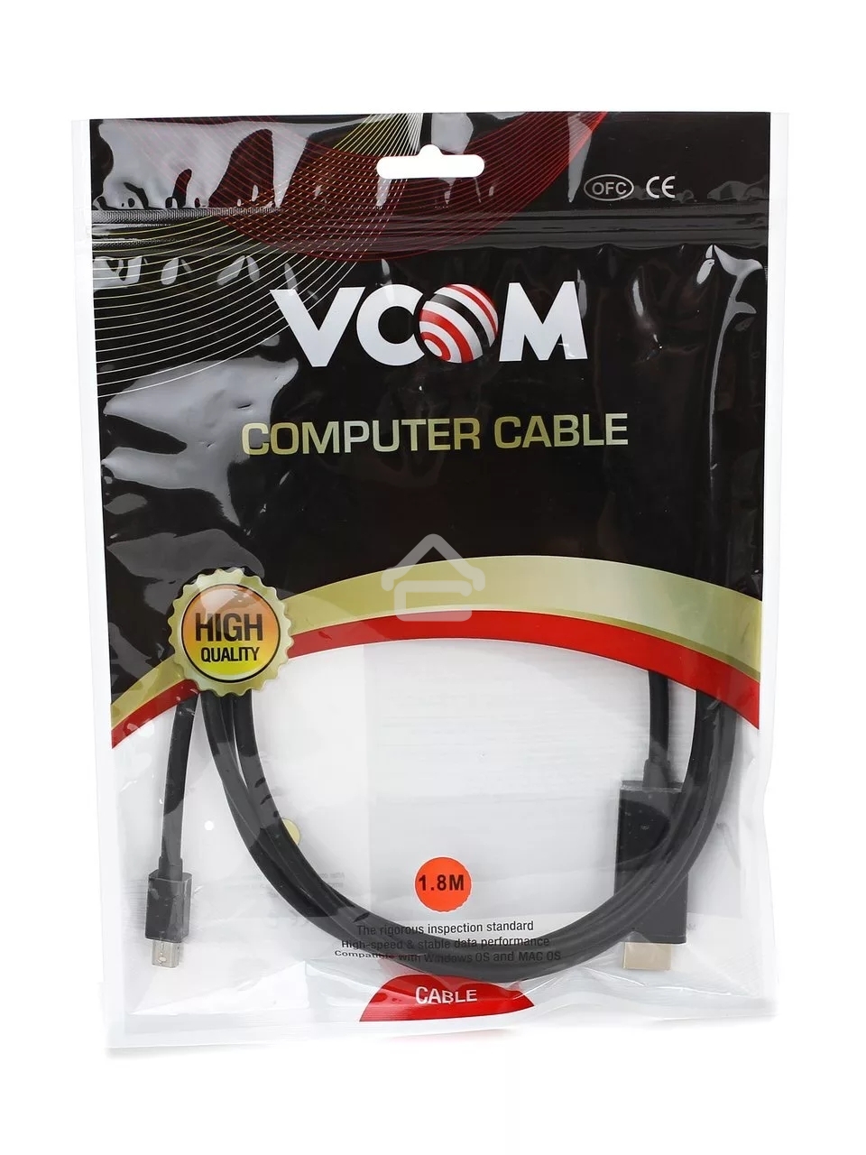 Кабель-переходник Mini DP M to HDMI M 1,5 м VCOM (CG695)