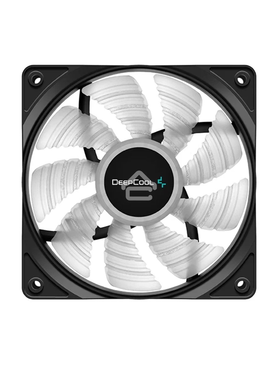 Вентилятор DEEPCOOL RF120W DP-FLED-RF120-WH черный 120мм 1300rpm 22db 4-pin