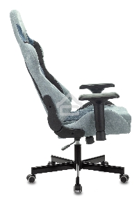 Кресло игровое Бюрократ VIKING 7 KNIGHT BL FABRIC синий текстиль/эко.кожа крестовина металл/пластик