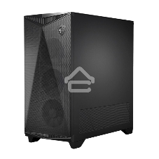 Компьютерный корпус MSI MPG GUNGNIR 300P AIRFLOW Midi Tower, EATX, 2xUSB 3.2 Gen 1, 1xUSB 3.2 Gen2 Type-C, 4x120мм PWM black Fan, 1x80мм Fan, 2x 6015 Fan, MPG PCI-E 4.0 X16 RISER CABLE, Tempered Glass Window