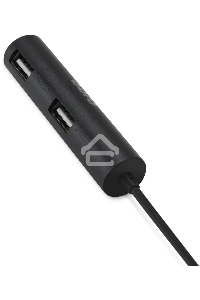Разветвитель USB 2.0 Buro BU-HUB4-0.5R-U2.0 4порт. черный