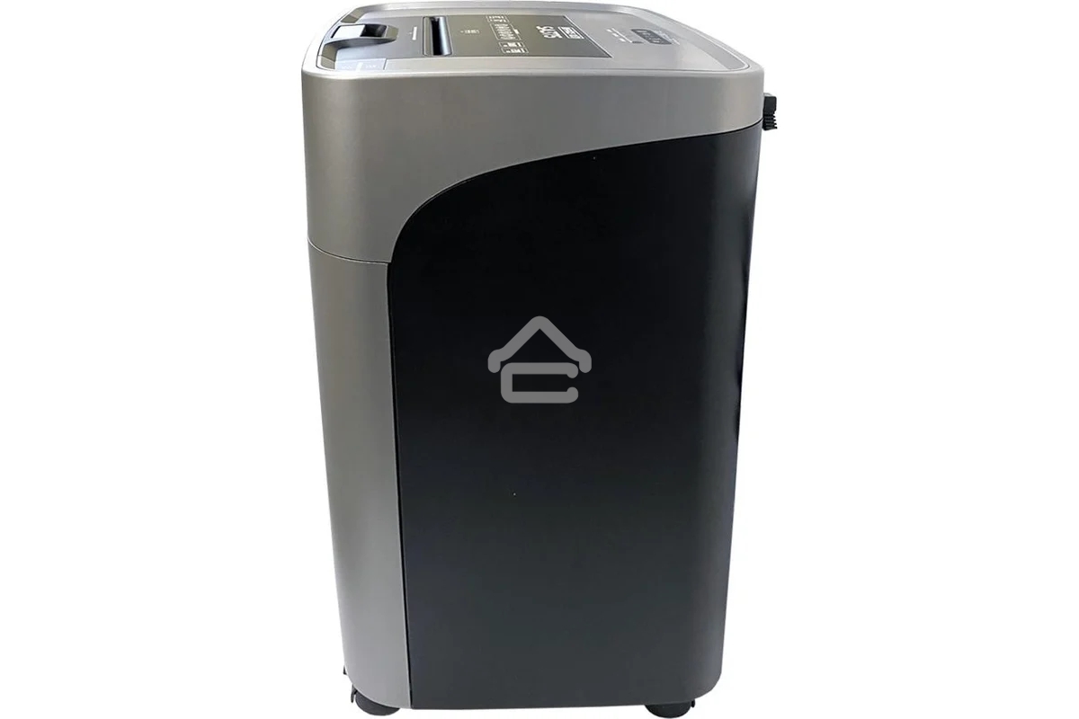 Шредер Office Kit SA375 серый/черный с автоподачей (секр.P-4) фрагменты 375лист. 42лтр. скрепки скобы пл.карты CD