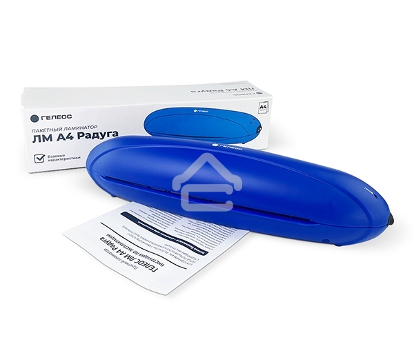 Ламинатор Heleos ЛМА4РС синий/черный A4 (75-150мкм) 25см/мин (2вал.) лам.фото