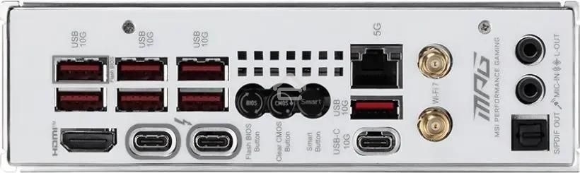 Материнская плата MSI MPG Z890I EDGE TI WIFI, LGA 1851, Intel Z890, 2xDDR5, 2xSATA, 4xM.2, 1xPCIe 5.0 x16, 1xHDMI, 2xThunderbolt 4, 1xUSB-C, 1x 5Gb LAN, 7xUSB-A 10Gbps, 2xUSB-A 5Gbps, 1xUSB-C 20Gbps, 7.1, 2x3.5 мм, TOSLINK, Mini-ITX