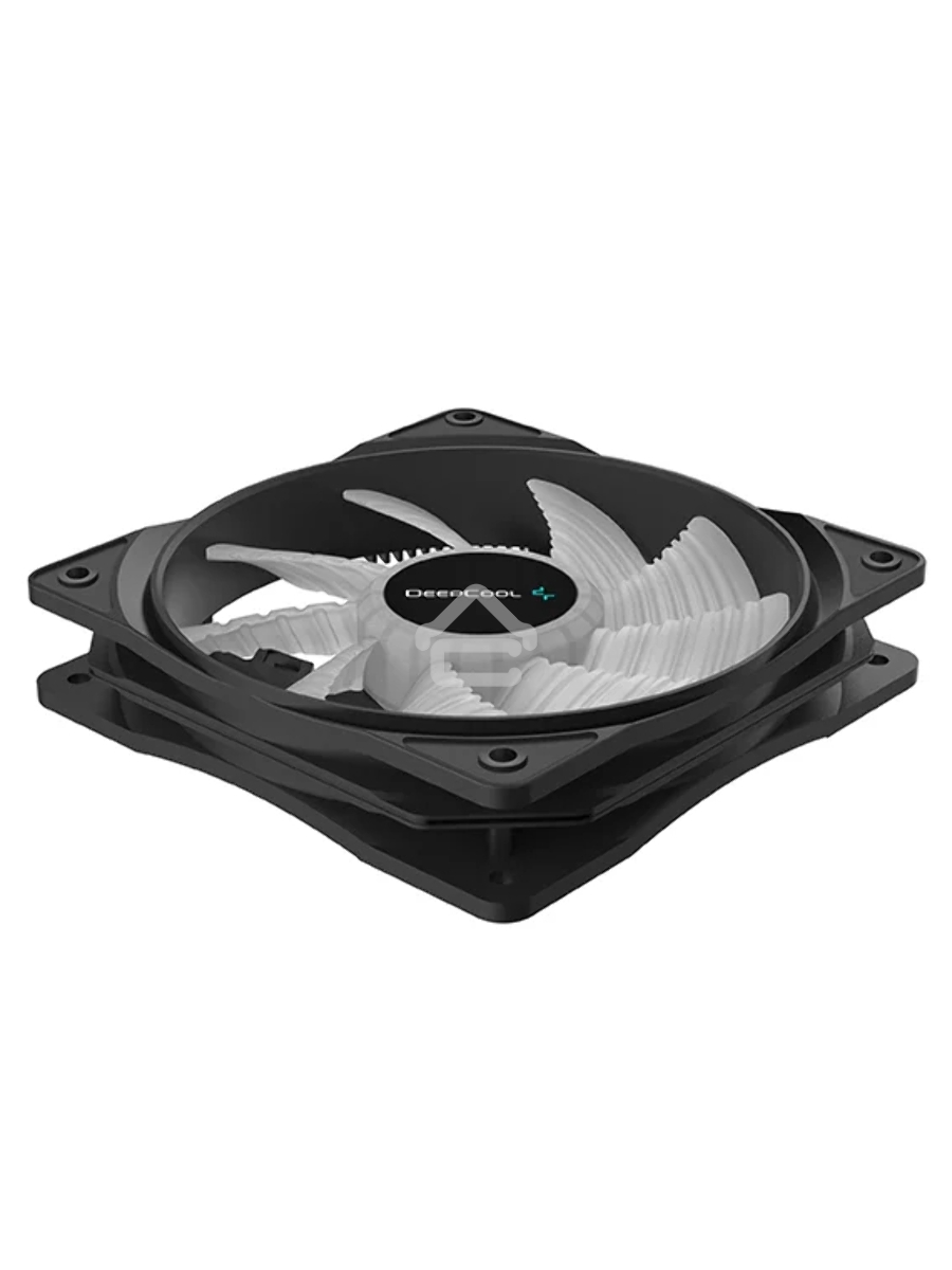 Вентилятор DEEPCOOL RF120W DP-FLED-RF120-WH черный 120мм 1300rpm 22db 4-pin