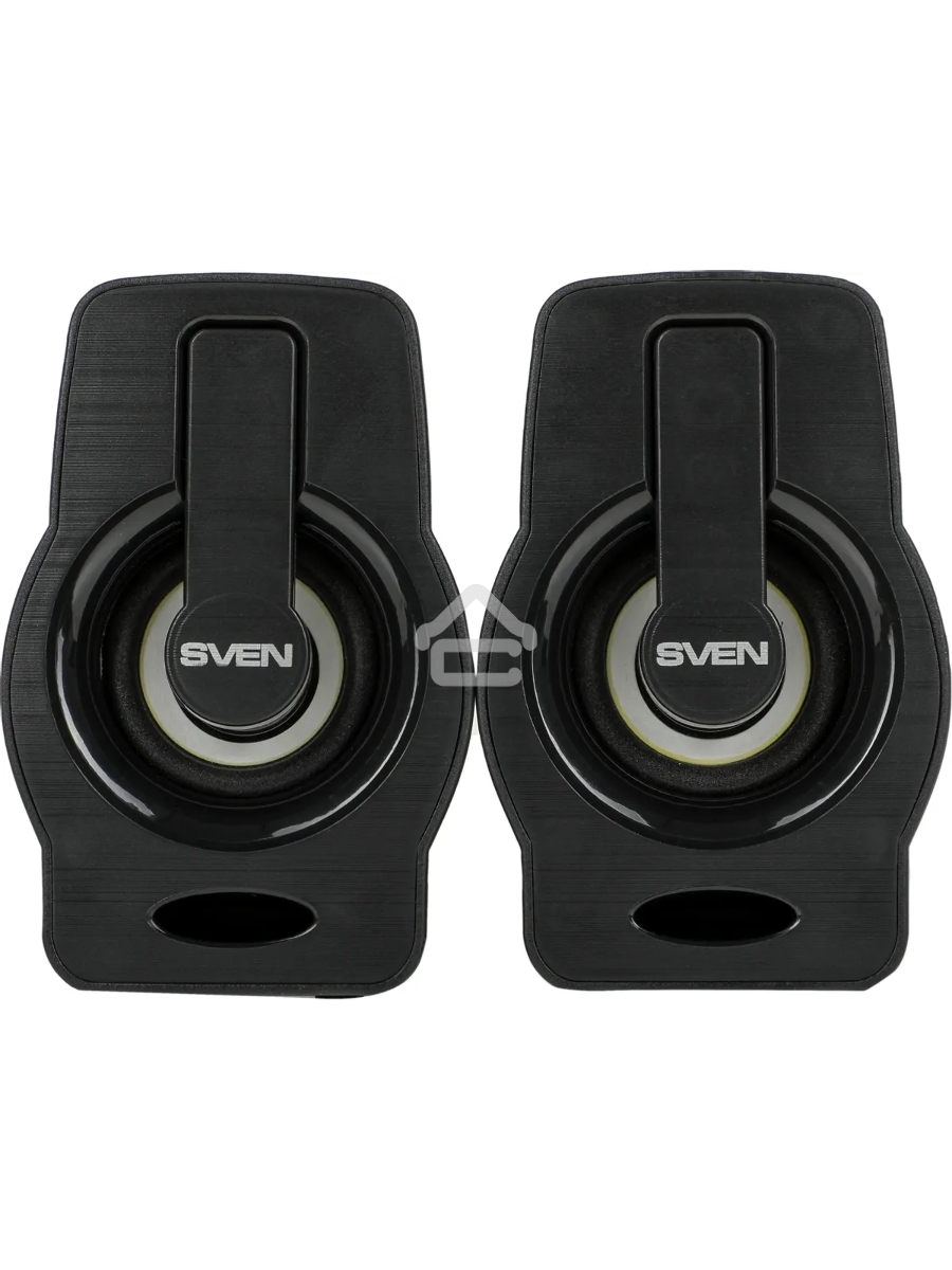 Колонки чёрные Sven 255 (2x3W, RGB подсветка, USB)