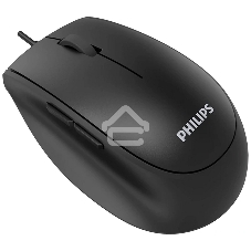 Мышь проводная Philips SPK7327 черный, 1600 dpi, USB, кнопки - 5