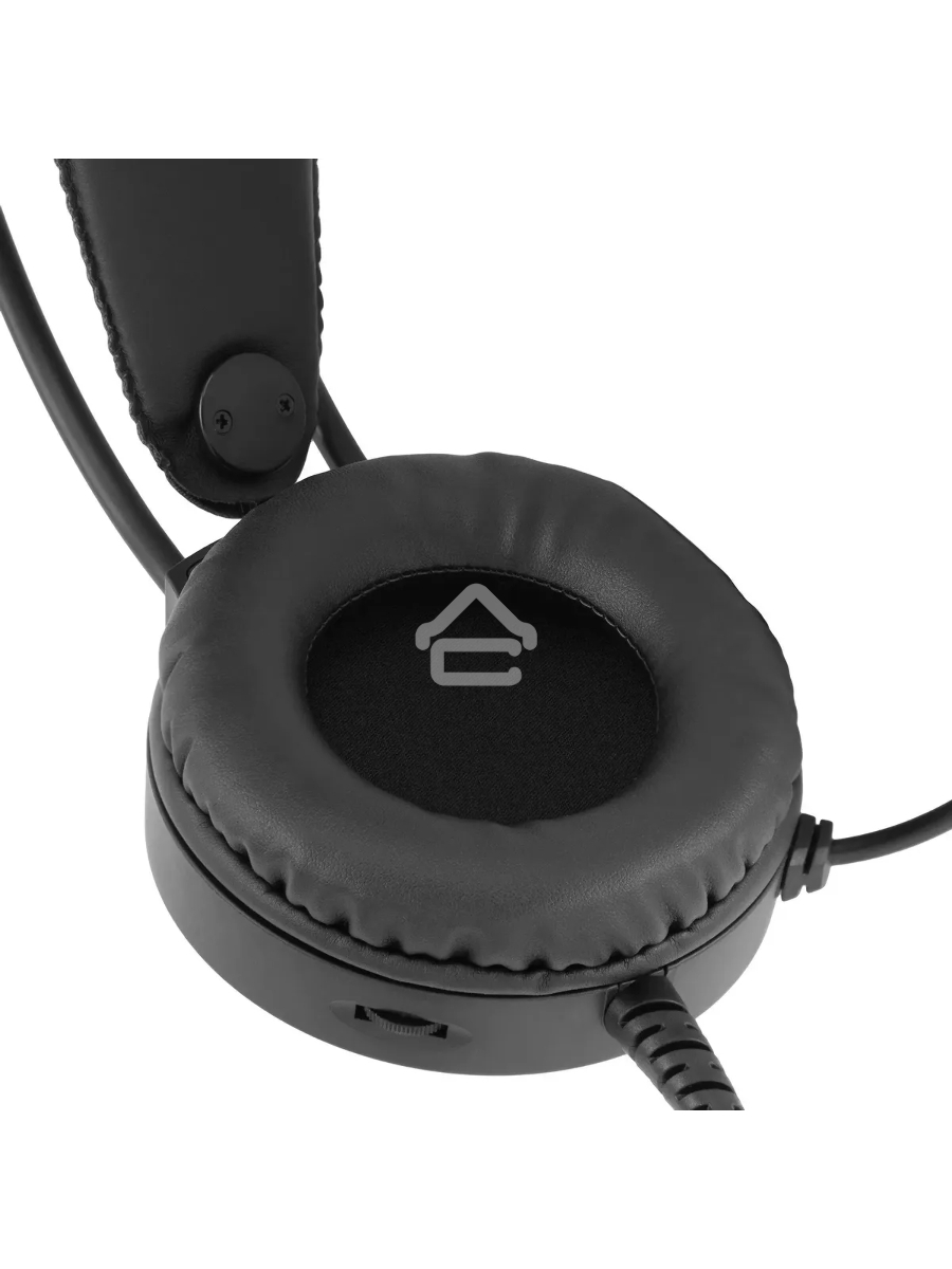 Наушники с микрофоном Оклик HS-L300G Black черный 2.2м мониторные USB оголовье (1796949)
