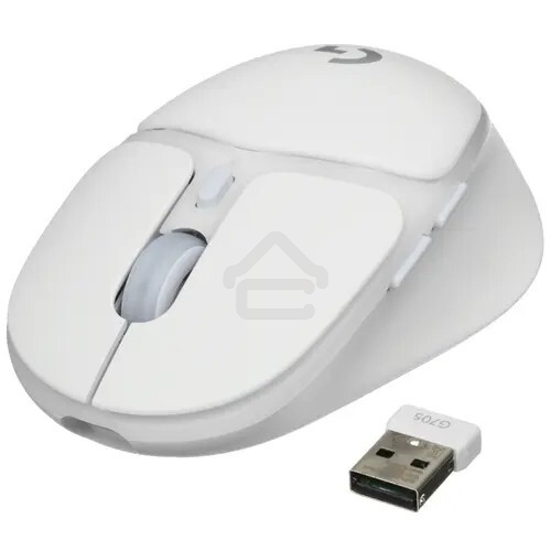 Мышь беспроводная Logitech G705 белый, 8200 dpi, радиоканал, Bluetooth, USB, кнопки - 6