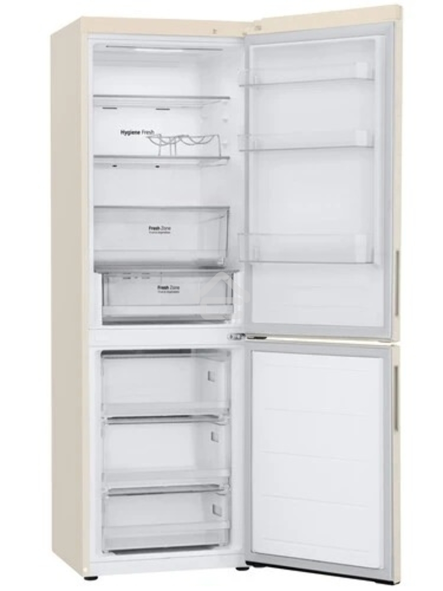 Холодильник LG GC-B459AEMW бежевый двухкамерный 234/110л морозилка снизу