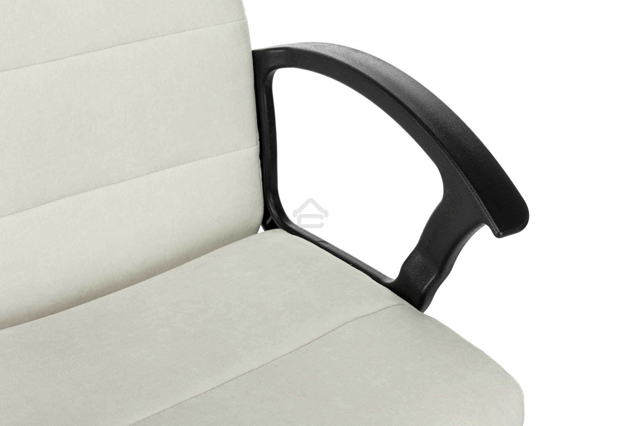 Кресло компьютерное Бюрократ Triest Fabric молочный Velvet 20 крестов. металл черный