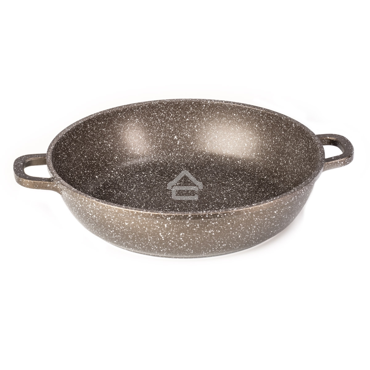 Сотейник LARA LR02-211 choco 2,9 л, 24 см, литой алюминий, с крышкой