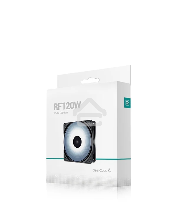 Вентилятор для корпуса DEEPCOOL RF120W DP-FLED-RF120-WH черный 120мм 1300rpm 22db 4-pin