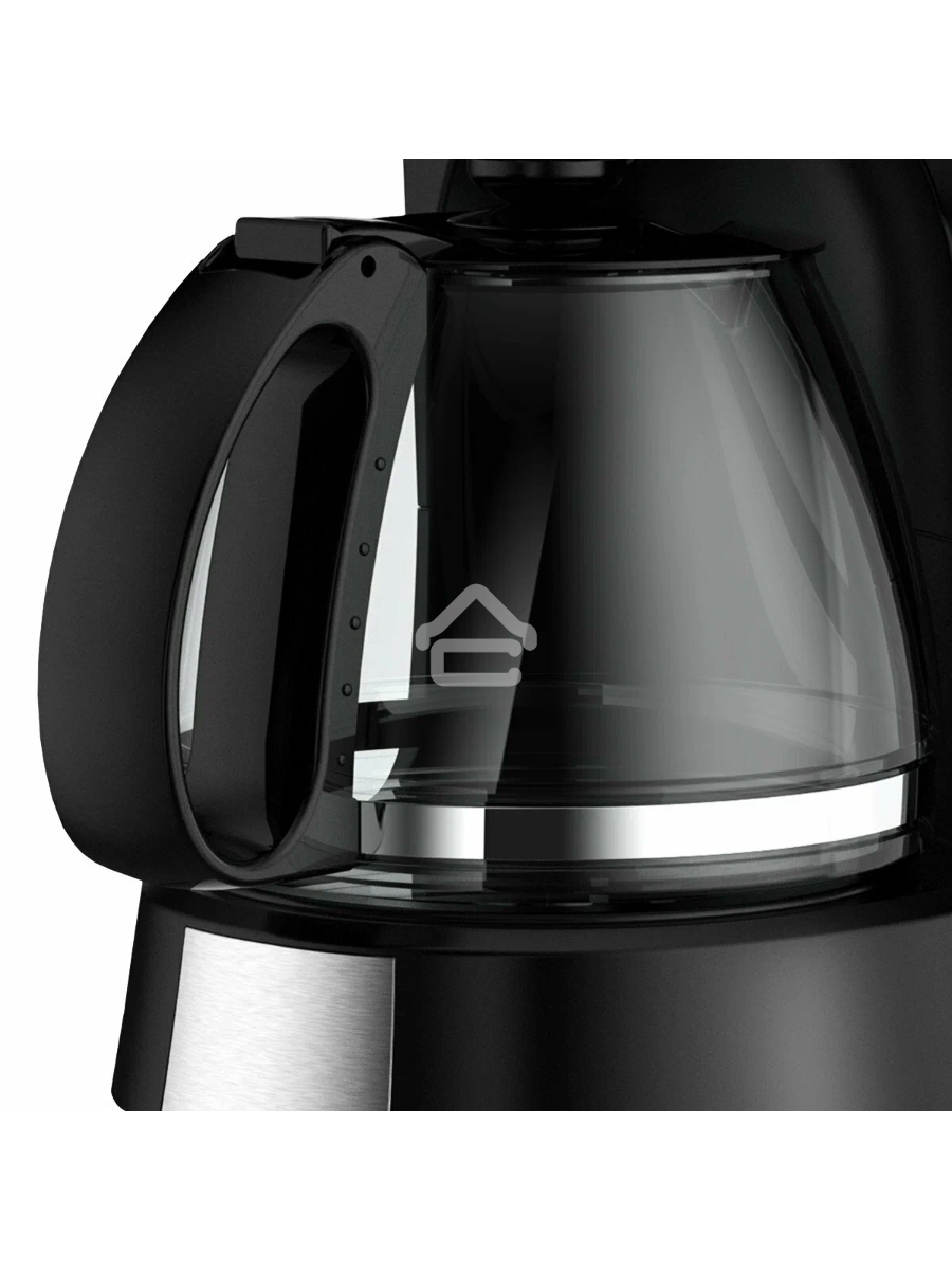 Кофеварка капельная Centek CT-1149 черный/сталь, исп. кофе - молотый, 1.2 л, 980 Вт.
