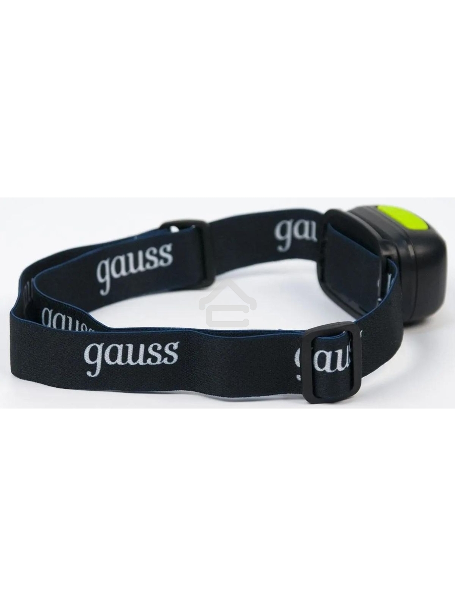 Фонарь налобный GAUSS GFL402 3W 220lm Li-ion 1200mAh LED