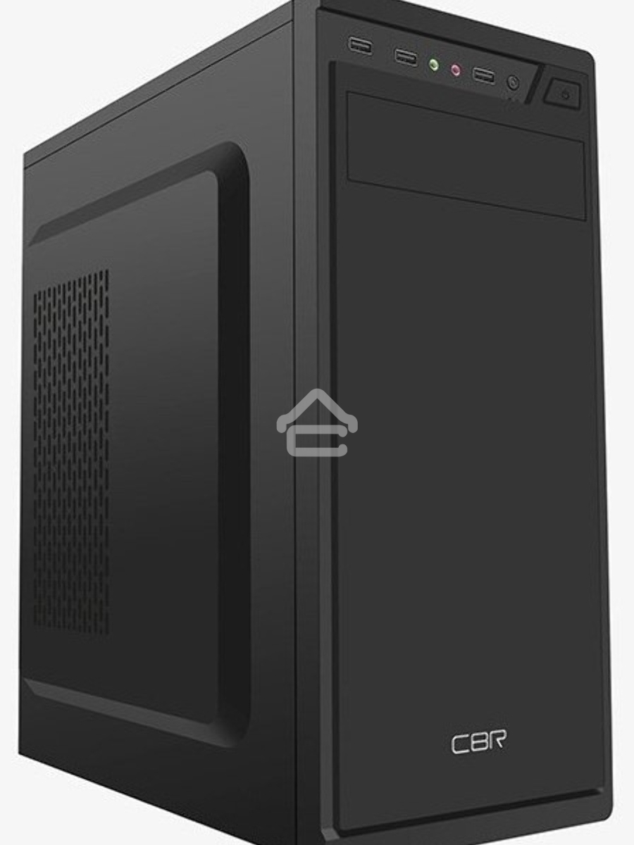Компьютерный корпус CBR PCC-ATX-J02-450W ATX Miditower J02, c БП PSU-ATX450-12EC, 2*USB 2.0, HD Audio+Mic, Black