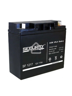 Аккумуляторная батарея Delta SF (Security Force) 1217 напряжение 12/17В, емкость 182х76х167Ач (97х24х58mm)