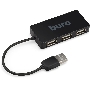 Разветвитель USB 2.0 Buro BU-HUB4-U2.0-Slim 4порт. черный