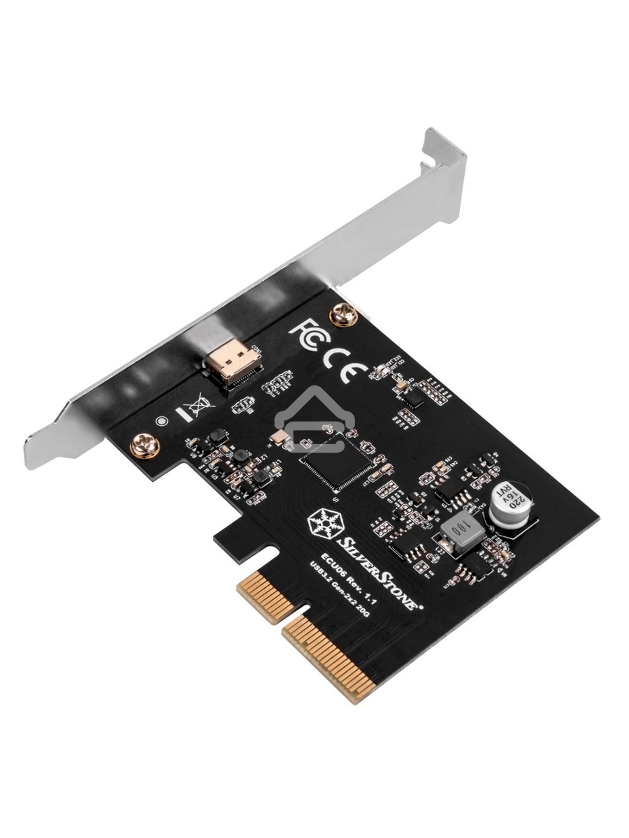Контроллер Silverstone G56ECU060000010 SuperSpeed USB 20Gbps / USB-C 3.2 Gen 2x2 PCIe expansion card