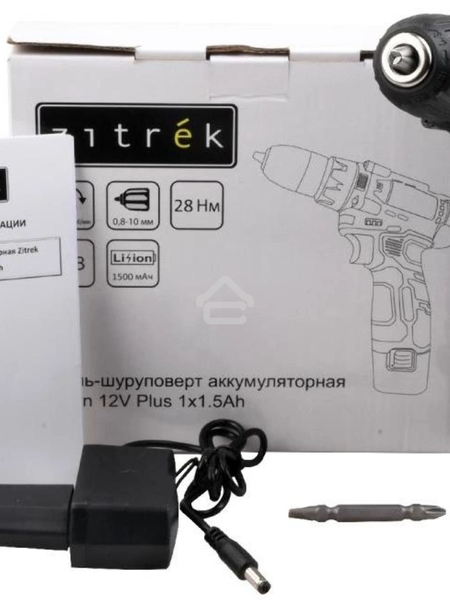Дрель-шуруповерт Zitrek Green 12V Plus 085-1013, Аккумуляторная, 12В