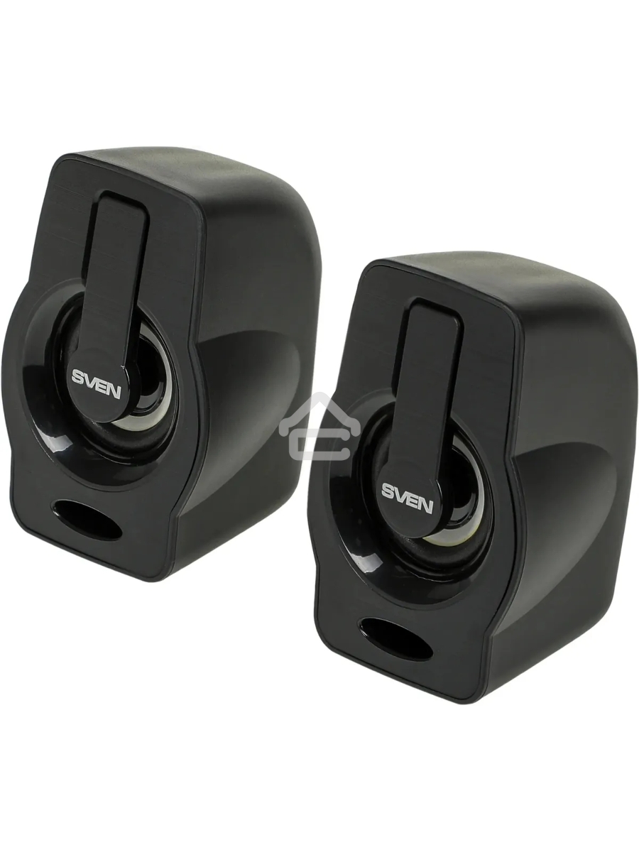 Колонки чёрные Sven 255 (2x3W, RGB подсветка, USB)