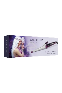 Стайлер Galaxy Line GL 4630, violet dreams, 45 Вт, двойное напряжение 110-240 В ~, керамико-кератиновое покрытие, регулировка температуры от 120 до 200°С, LED-дисплей, диаметр нагревательного элемента 13 мм-25 мм, термоизолированный наконечник