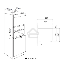 Микроволновая печь встраиваемая Maunfeld JBMO.20.5GRIB бежевый, 20 л, 700 Вт, переключатели - поворотный механизм