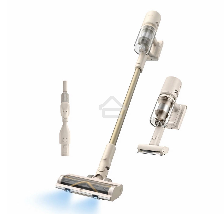 Пылесос вертикальный Dreame U20 бежевый, питание от аккумулятора, 120 Вт, уборка сухая, пылесборник 0.5 л, работа от АКБ max 60 мин