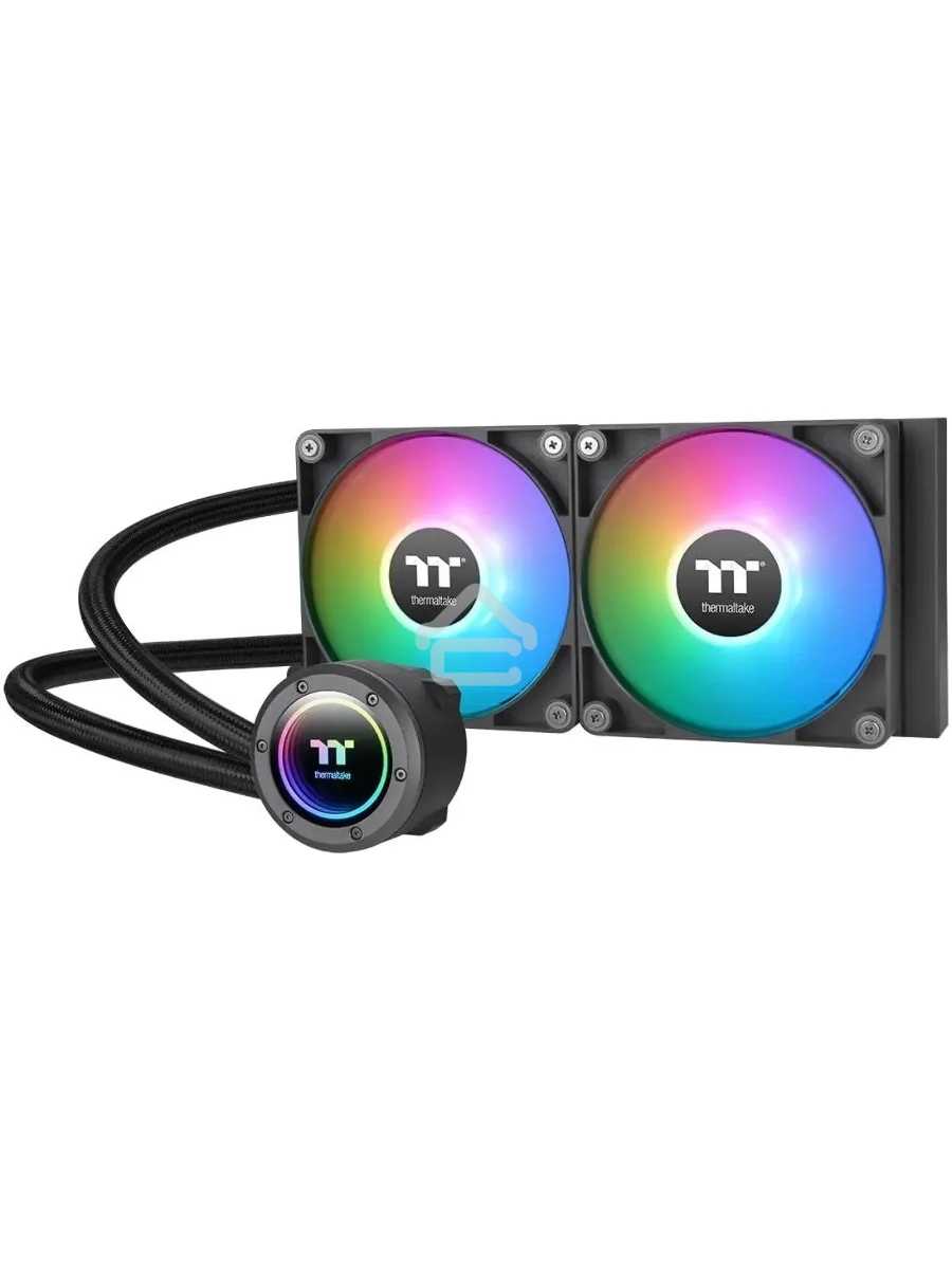 Система водяного охлаждения Thermaltake TH240 V2 ARGB Soc-AM5/AM4/1151/1200/1700 черный 4-pin 25.8dB Al+Cu Ret (CL-W361-PL12SW-A)