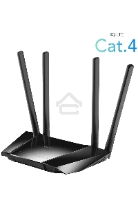 Роутер беспроводной Cudy LT400 N300 10/100BASE-TX/4G cat.4 черный