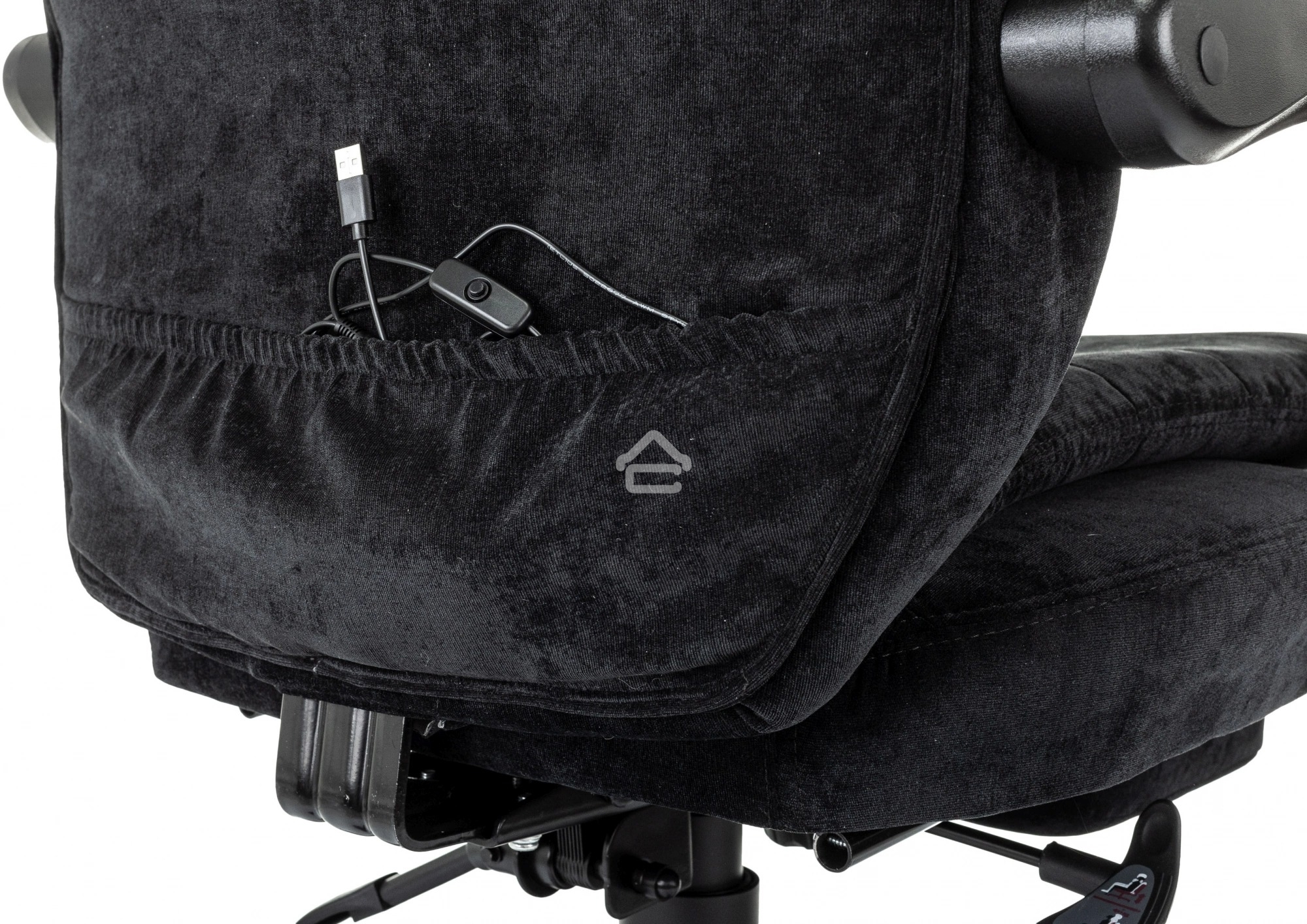 Кресло руководителя Бюрократ T-9950MSG-F Fabric черный Light-20, крестов. пластик, подст. для ног