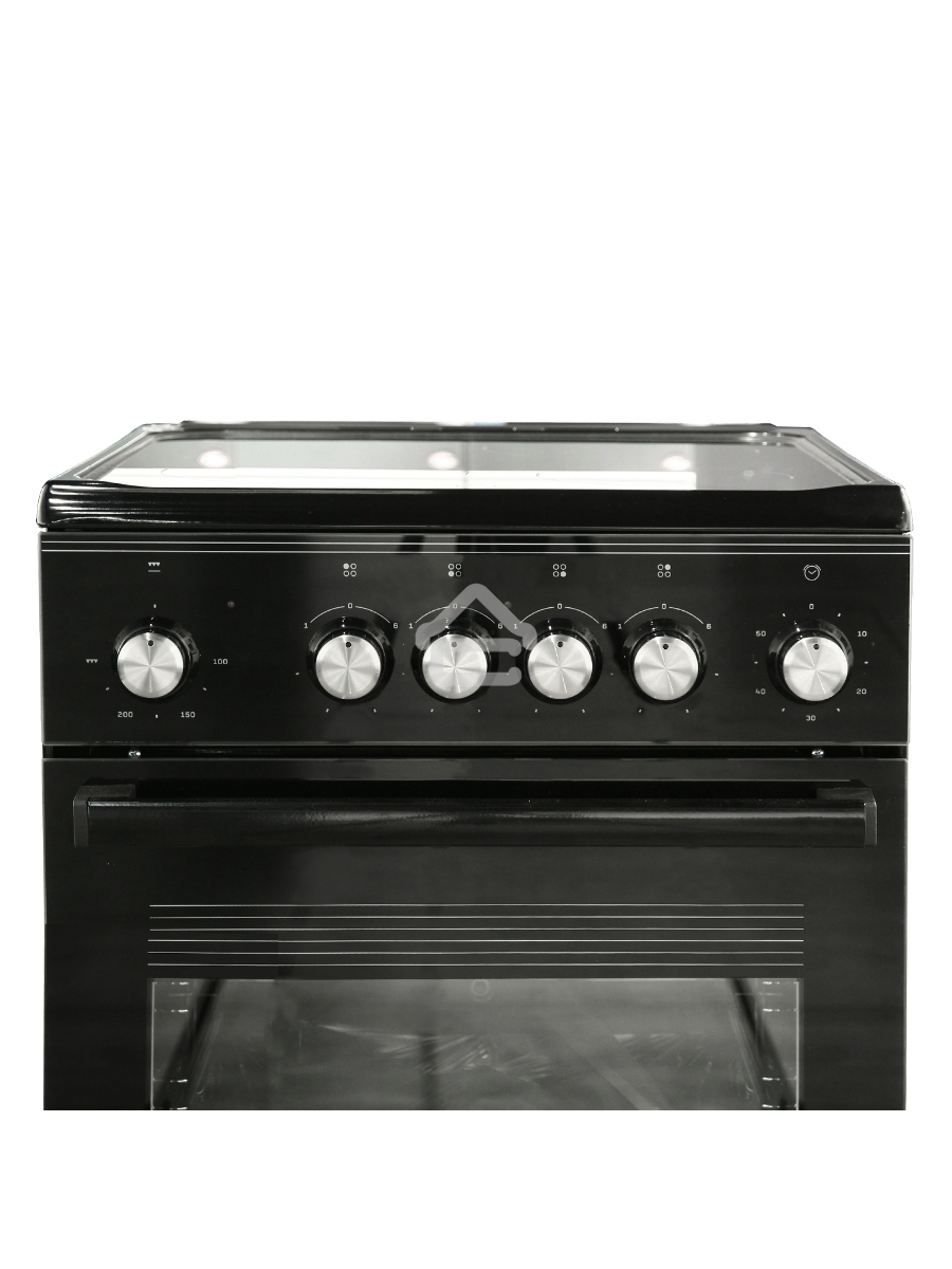 Плита электрическая De Luxe 506004.13ЭС-001 черный, конфорок 4 шт, духовка 60 л, 50 см x 87 см x 60 см