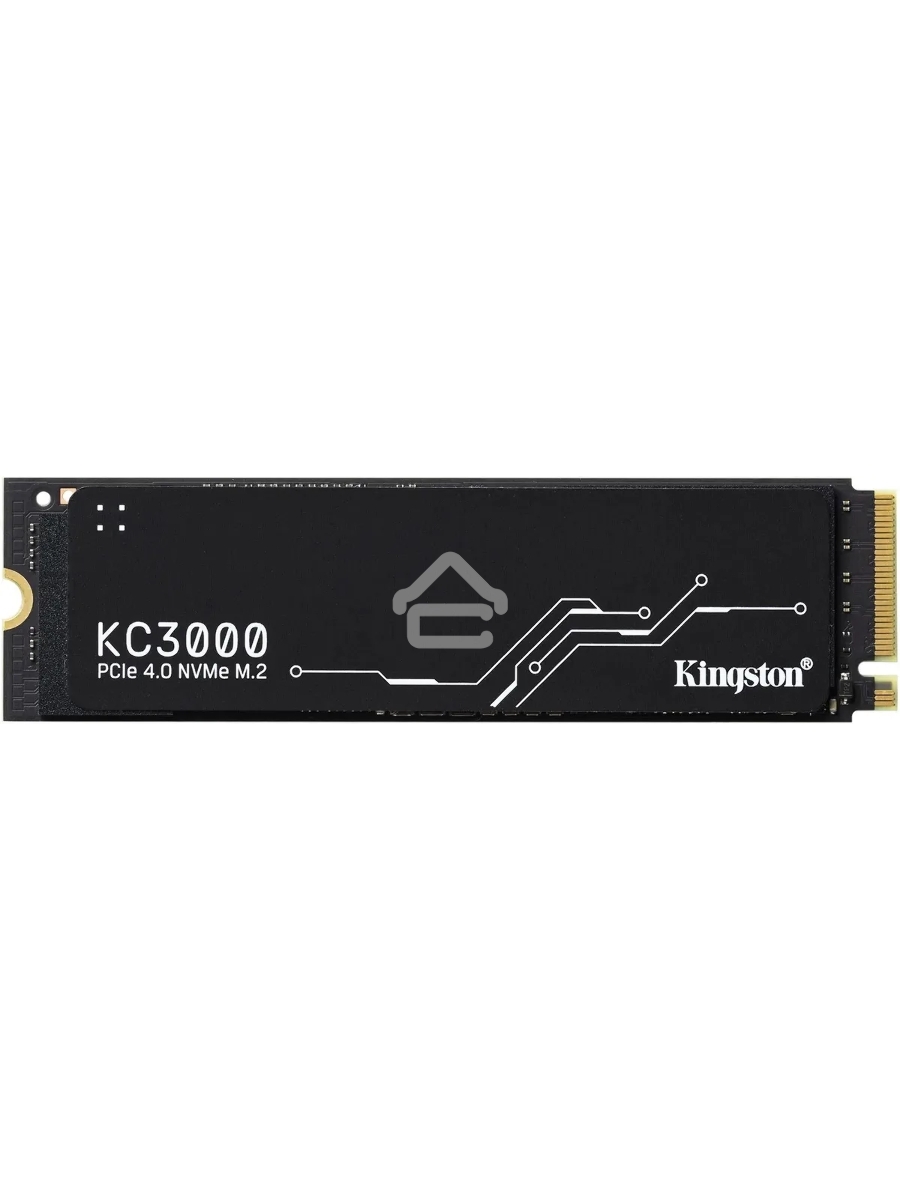 Накопитель SSD Kingston KC3000, 4Tb, PCIe 4.0 x4, M.2 2280, NVMe, R/W 7000/7000, с радиатором